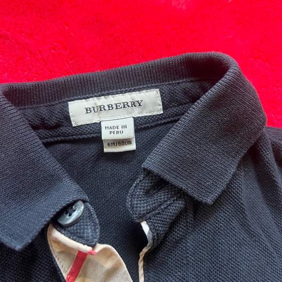 Pre Loved Baby 6 m Burberry polo shirt - Picture 4 of 4